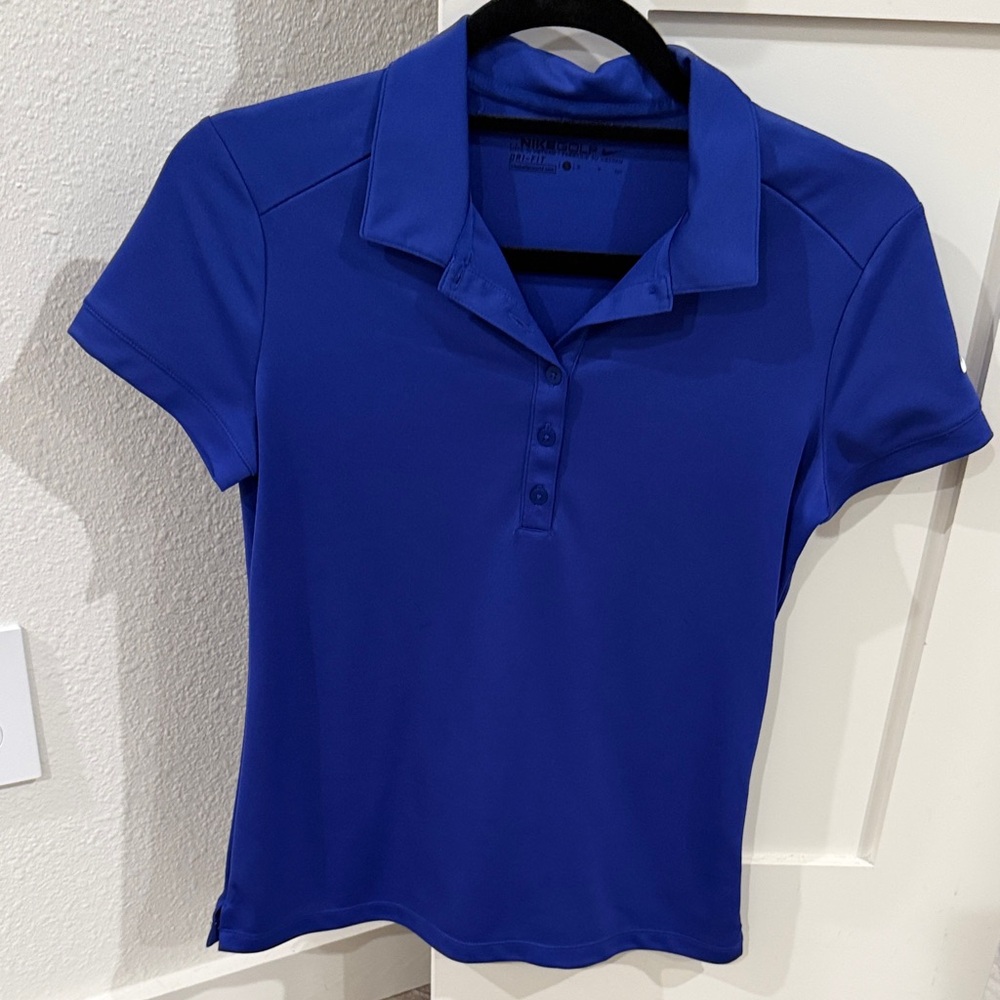 Nike Women's Vibrant Blue Button Shirt